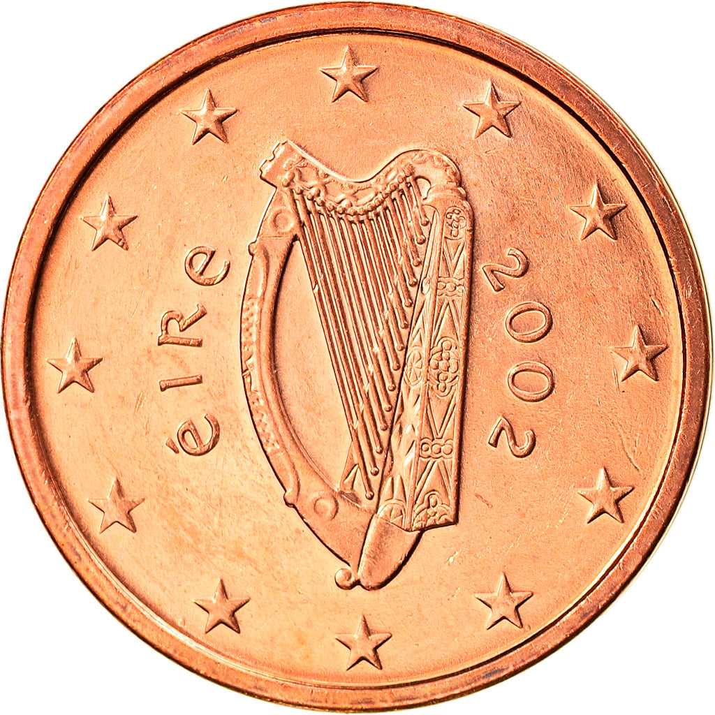 IRELAND REPUBLIC, 2 Euro Cent, 2002, Sandyford, MS(65-70), Copper Plated Steel