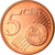 REPÚBLICA DA IRLANDA, 5 Euro Cent, 2002, Sandyford, MS(65-70), Aço Cromado a