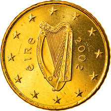 IRELAND REPUBLIC, 50 Euro Cent, 2002, Sandyford, MS(65-70), Brass, KM:37