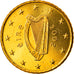 IRELAND REPUBLIC, 50 Euro Cent, 2002, Sandyford, MS(65-70), Brass, KM:37