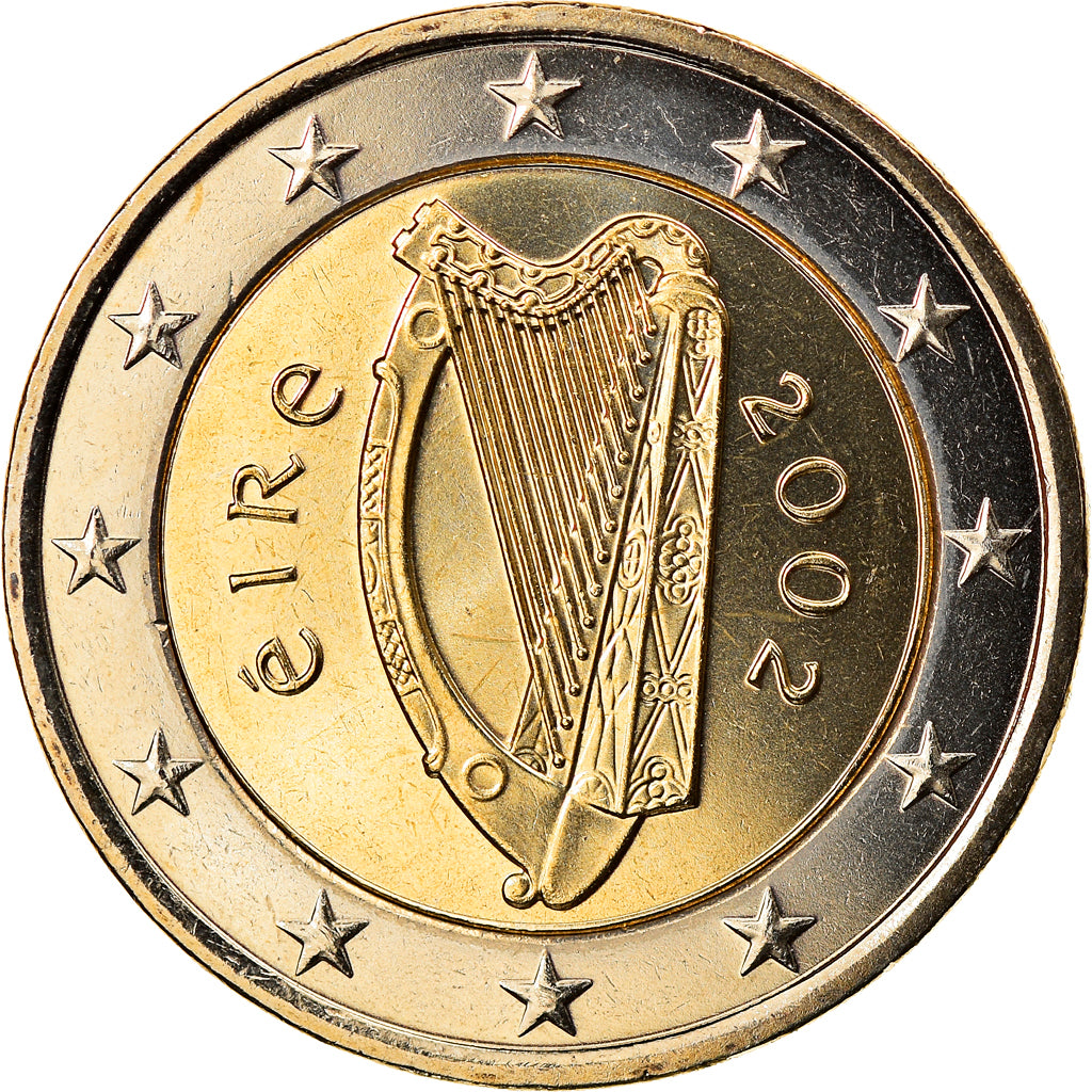 IRELAND REPUBLIC, 2 Euro, 2002, Sandyford, MS(65-70), Bi-Metallic, KM:39