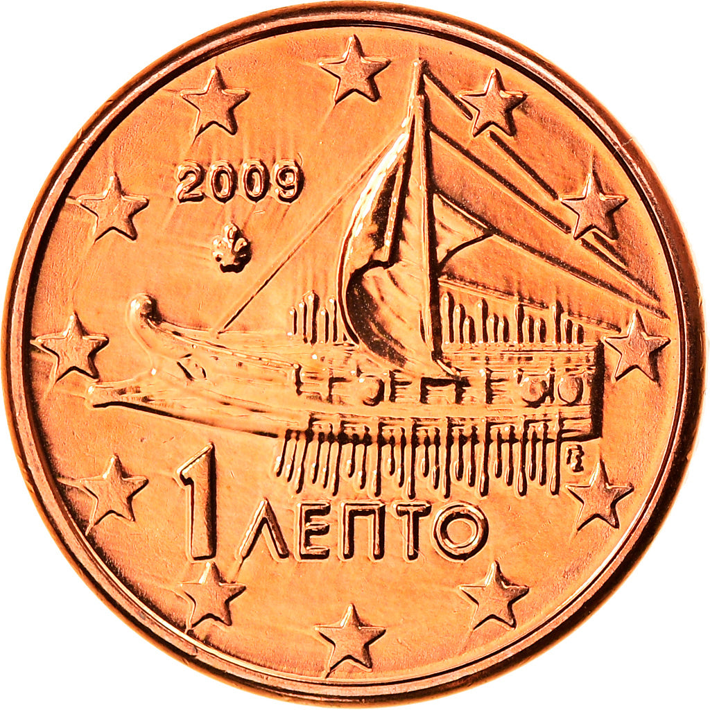 Griekenland, Euro Cent, 2009, Athens, FDC, Copper Plated Steel, KM:181