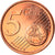 Grécia, 5 Euro Cent, 2009, Athens, MS(65-70), Aço Cromado a Cobre, KM:183