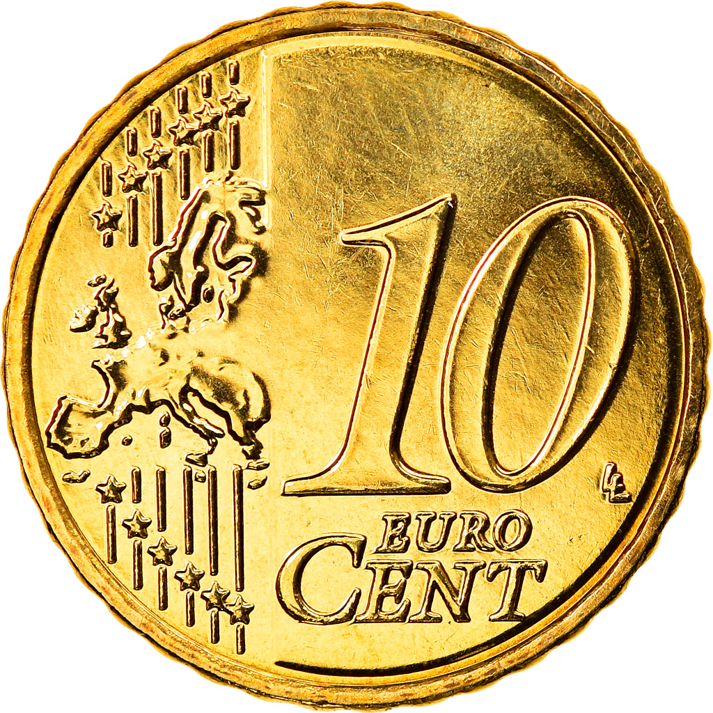 Griekenland, 10 Euro Cent, 2009, Athens, FDC, Tin, KM:211