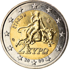 Greece, 2 Euro, 2009, Athens, MS(65-70), Bi-Metallic, KM:215