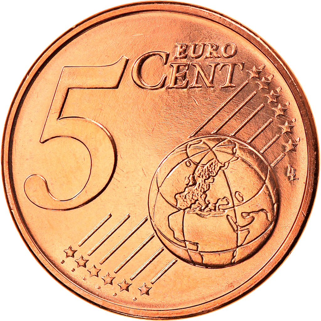 Griechenland, 5 Euro Cent, 2007, Athens, STGL, Copper Plated Steel, KM:183