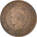 FRANCE, Cérès, 2 Centimes, 1894, Paris, KM #827.1, VF(30-35), Bronze, 20.2, G...