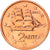 Grécia, 2 Euro Cent, 2005, Athens, MS(65-70), Aço Cromado a Cobre, KM:182