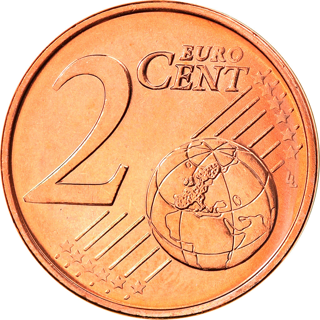 Grécia, 2 Euro Cent, 2005, Athens, MS(65-70), Aço Cromado a Cobre, KM:182