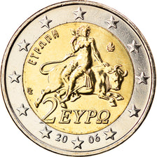 Greece, 2 Euro, 2006, Athens, MS(65-70), Bi-Metallic, KM:188