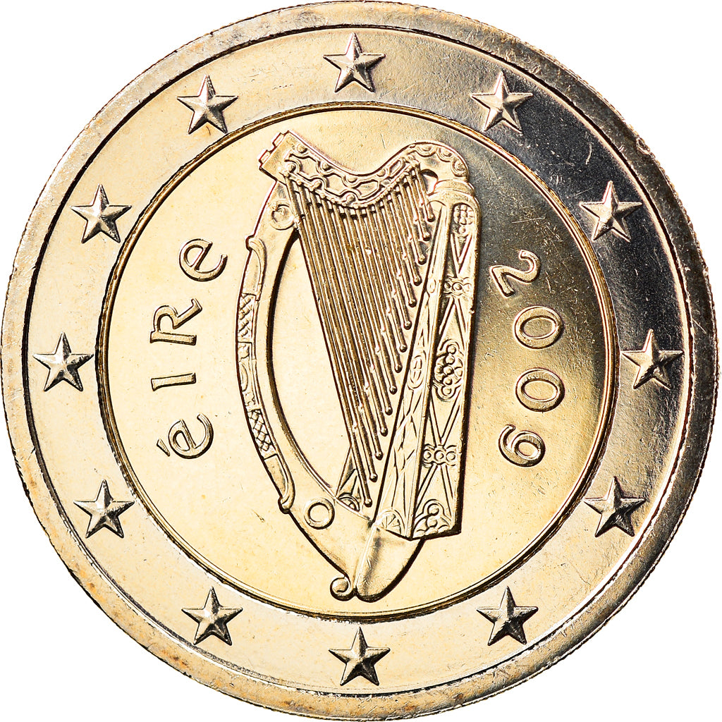 IRELAND REPUBLIC, 2 Euro, 2009, MS(65-70), Bi-Metallic, KM:51