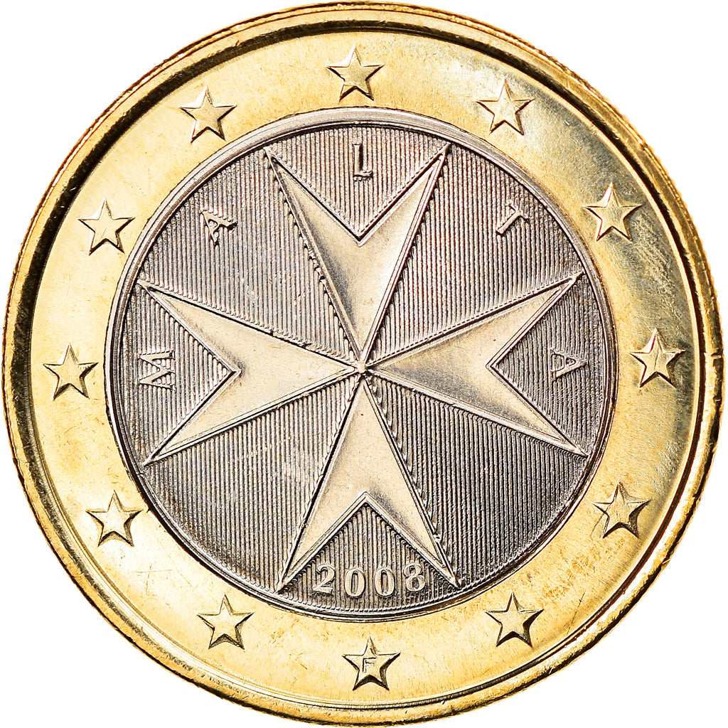 Malta, Euro, 2008, Paris, MS(65-70), Bi-Metallic, KM:131