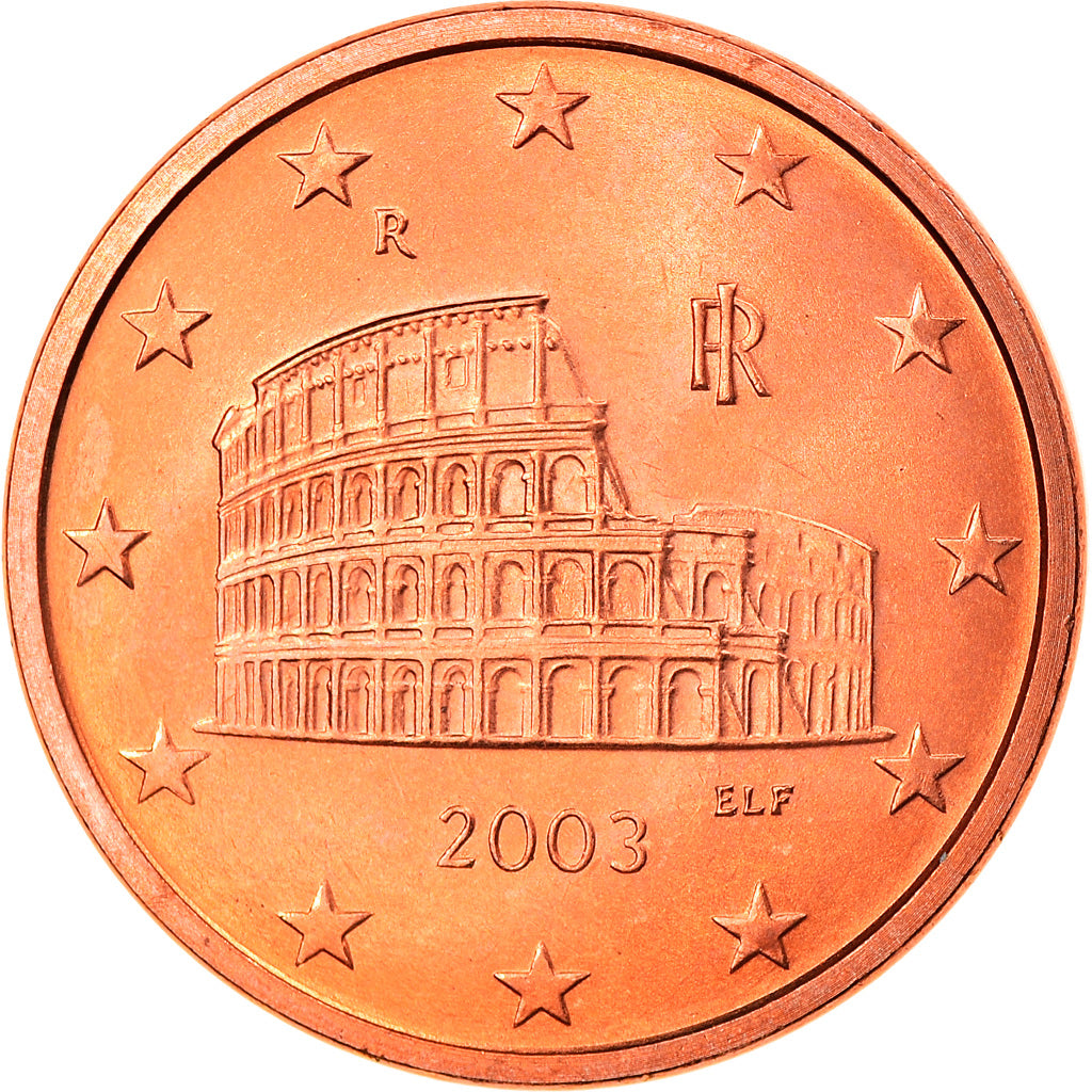 Italy, 5 Euro Cent, 2003, Rome, MS(65-70), Copper Plated Steel, KM:212