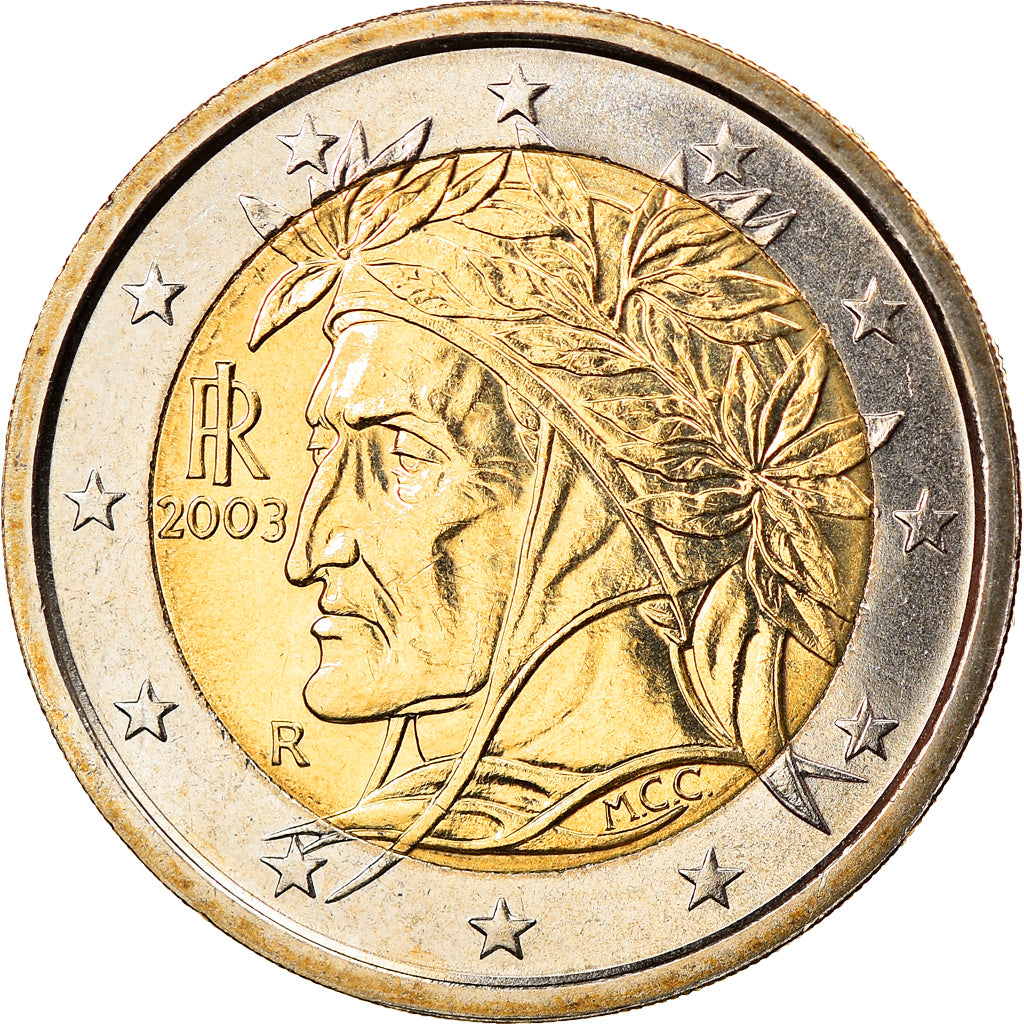 Italy, 2 Euro, 2003, Rome, MS(65-70), Bi-Metallic, KM:217