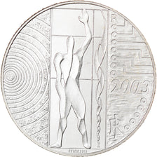 Italy, 5 Euro, L'Europe du travail, 2003, Rome, MS(65-70), Silver, KM:253
