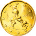 Italy, 20 Euro Cent, 2008, Rome, MS(65-70), Brass, KM:248