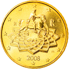 Italy, 50 Euro Cent, 2008, Rome, MS(65-70), Brass, KM:249