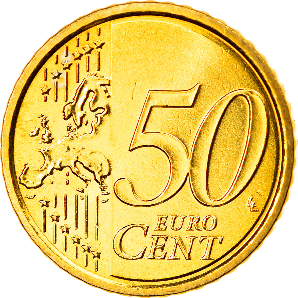 Italy, 50 Euro Cent, 2008, Rome, MS(65-70), Brass, KM:249