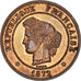 Münze, Frankreich, Cérès, 5 Centimes, 1872, Paris, UNZ, Bronze, KM:821.1