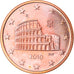 Italy, 5 Euro Cent, 2010, Rome, MS(65-70), Copper Plated Steel, KM:212