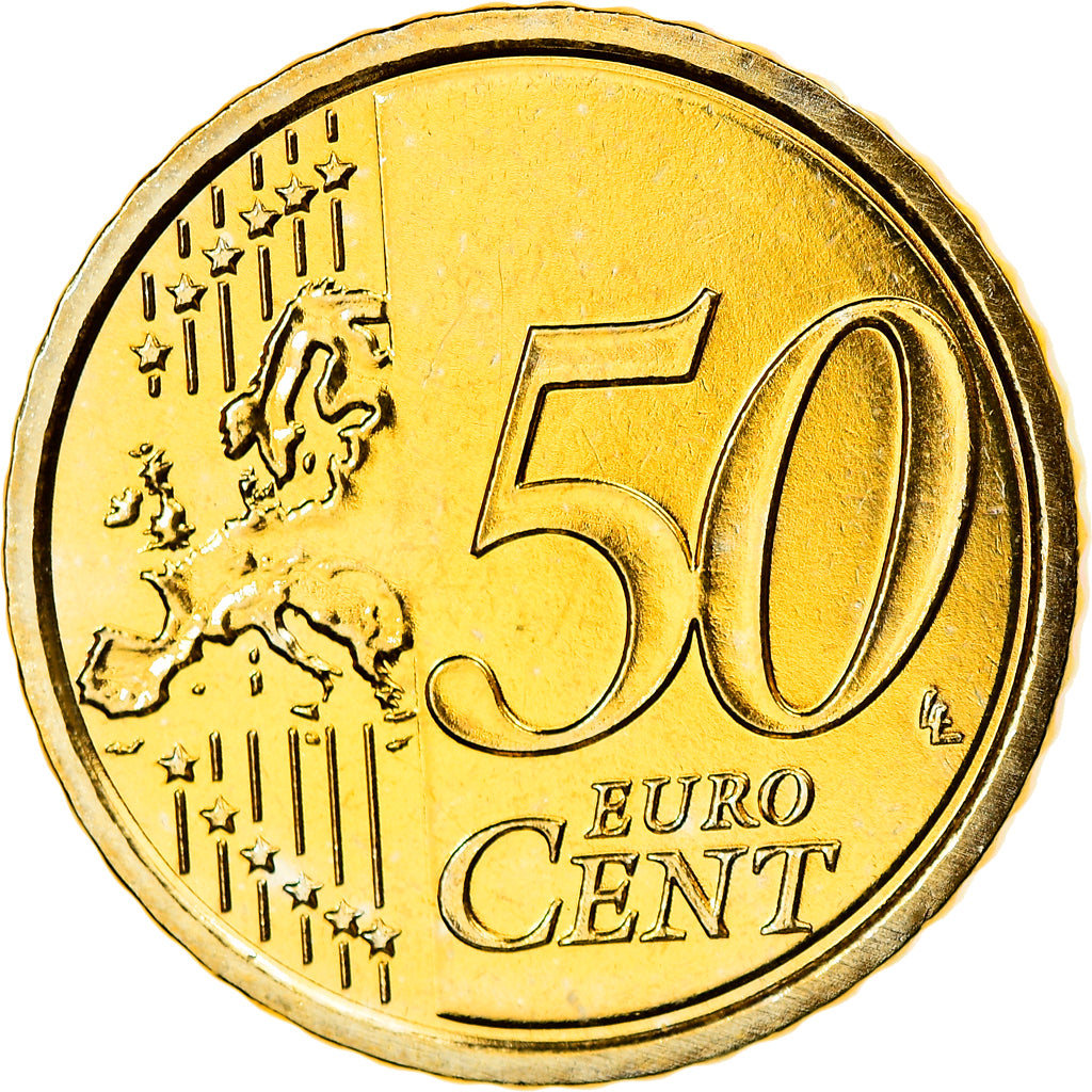 Italy, 50 Euro Cent, 2010, Rome, MS(65-70), Brass, KM:249