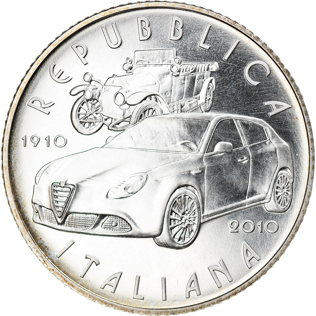 Italy, 5 Euro, 2010, Rome, MS(65-70), Silver, KM:329