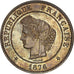 Moneta, Francja, Cérès, 5 Centimes, 1876, Paris, AU(55-58), Bronze, KM:821.1