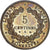 Coin, France, Cérès, 5 Centimes, 1876, Paris, AU(55-58), Bronze, KM:821.1
