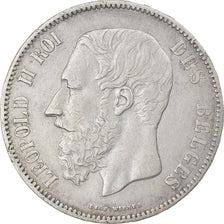 Coin, Belgium, Leopold II, 5 Francs, 5 Frank, 1870, EF(40-45), Silver, KM:24