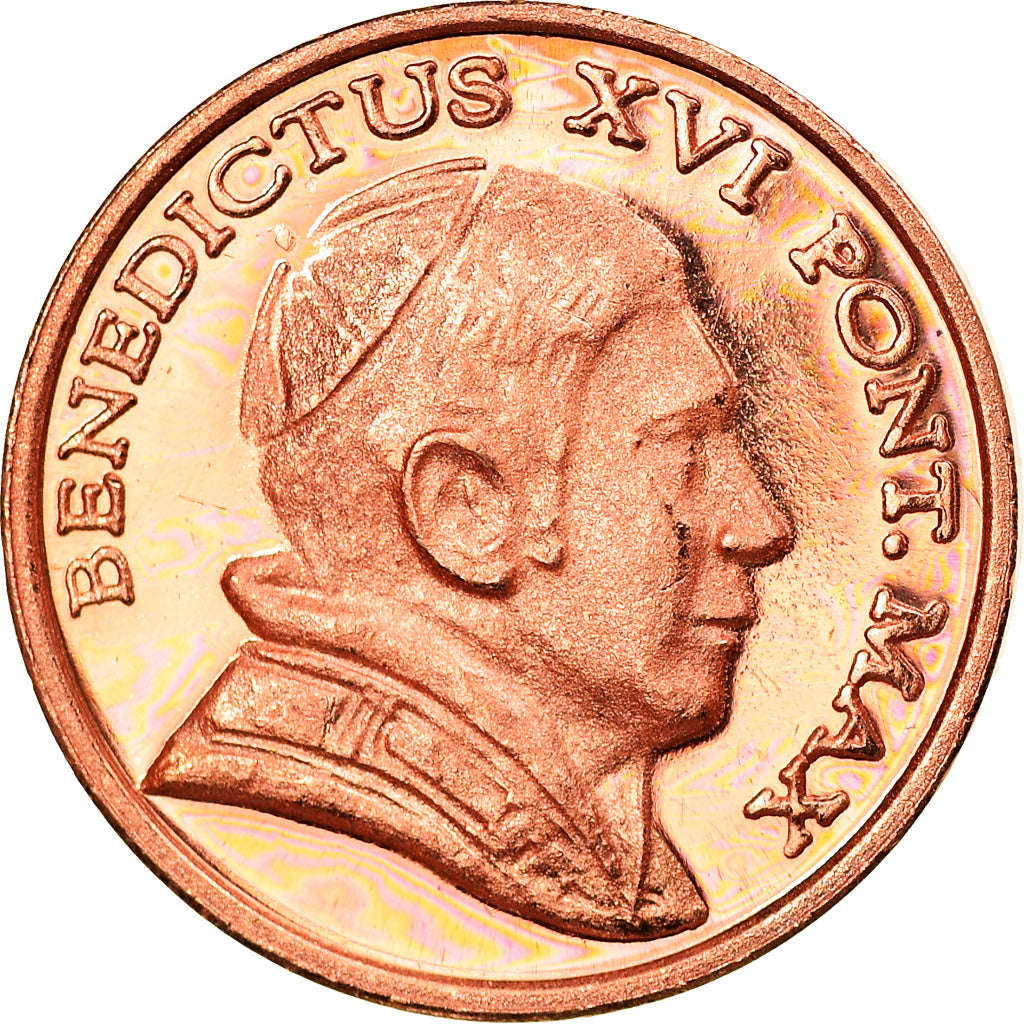 Vatican, Euro Cent, Type 1, 2005, unofficial private coin, MS(65-70), Copper