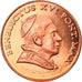 Vatican, 5 Euro Cent, Type 1, 2005, unofficial private coin, MS(65-70), Copper