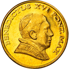 Vatican, 10 Euro Cent, Type 1, 2005, unofficial private coin, MS(65-70), Brass