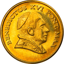 Vatican, 20 Euro Cent, Type 1, 2005, unofficial private coin, MS(65-70), Brass