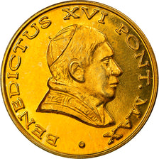Vatican, 50 Euro Cent, Type 1, 2005, unofficial private coin, MS(65-70), Brass