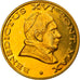 Vatican, 50 Euro Cent, Type 1, 2005, unofficial private coin, MS(65-70), Brass