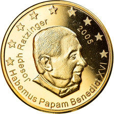 Vatican, 20 Euro Cent, Type 2, 2005, unofficial private coin, MS(65-70), Brass