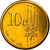 Vaticano, 10 Euro Cent, Type 3, 2005, unofficial private coin, FDC, Latón