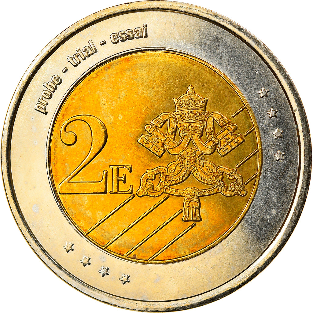 Vatican, 2 Euro, Type 3, 2005, unofficial private coin, MS(65-70), Bi-Metallic