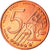 Vaticano, 5 Euro Cent, Type 4, 2005, unofficial private coin, FDC, Acciaio
