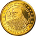 Vatican, 10 Euro Cent, Type 4, 2005, unofficial private coin, MS(65-70), Brass