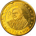 Vaticano, 20 Euro Cent, Type 4, 2005, unofficial private coin, FDC, Latón