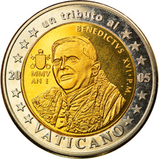 Vatican, 2 Euro, Type 4, 2005, unofficial private coin, MS(65-70), Bi-Metallic