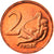 Vaticano, 2 Euro Cent, Type 5, 2005, unofficial private coin, FDC, Cobre chapado