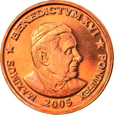 Vaticano, 5 Euro Cent, Type 5, 2005, unofficial private coin, FDC, Acciaio