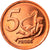 Vaticano, 5 Euro Cent, Type 5, 2005, unofficial private coin, FDC, Acciaio