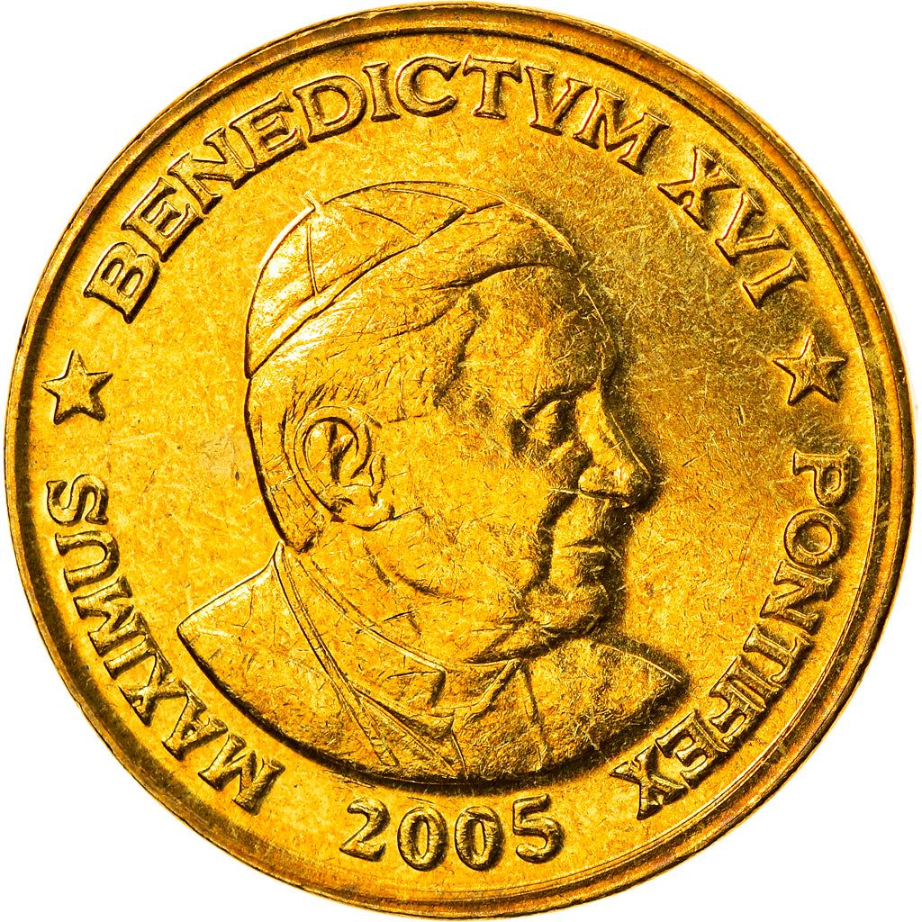 Watykan, 50 Euro Cent, Type 5, 2005, unofficial private coin, MS(65-70)