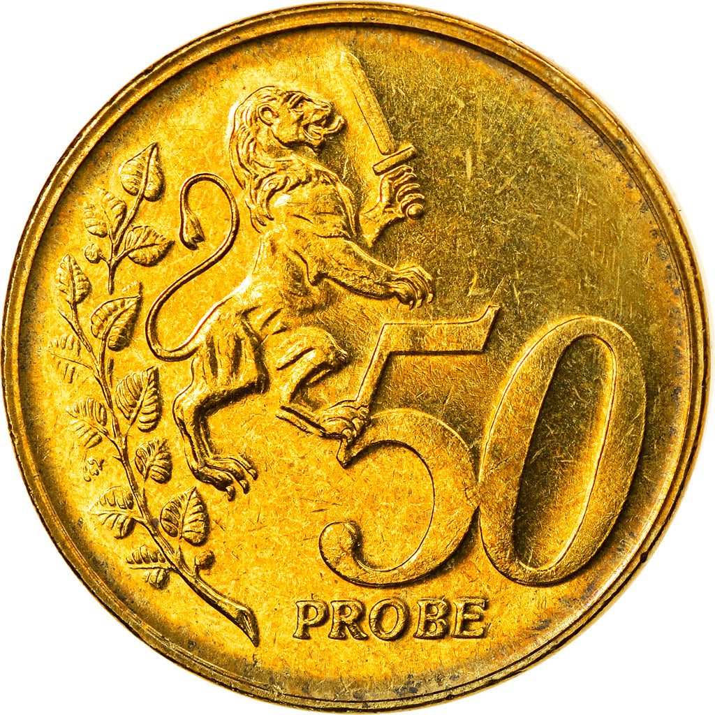 Watykan, 50 Euro Cent, Type 5, 2005, unofficial private coin, MS(65-70)