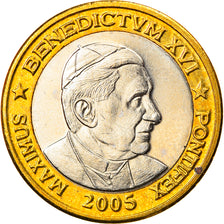 Vatican, Euro, Type 5, 2005, unofficial private coin, MS(65-70), Bi-Metallic