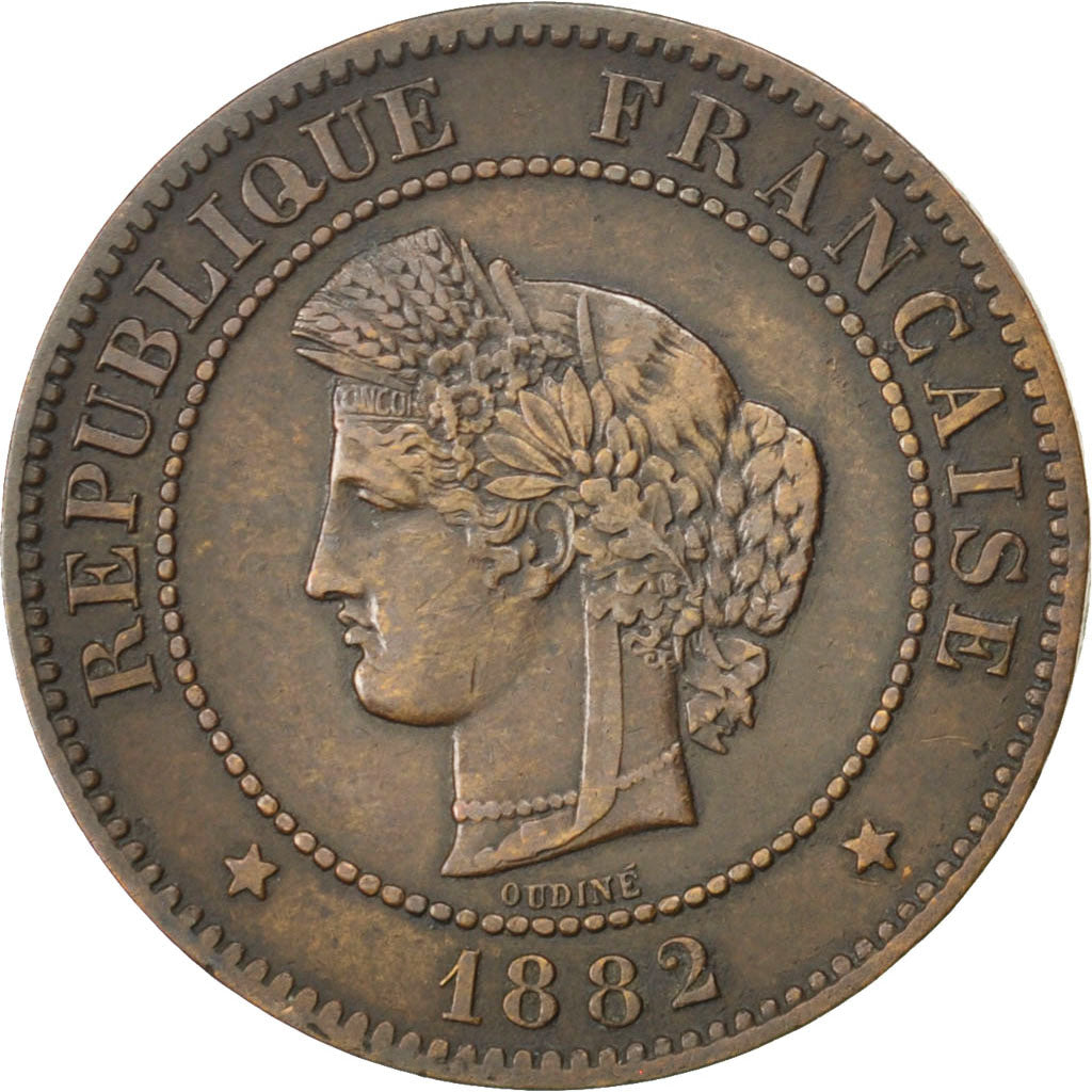 IIIème République, 5 Centimes Cérès 1882 A, KM 821.1