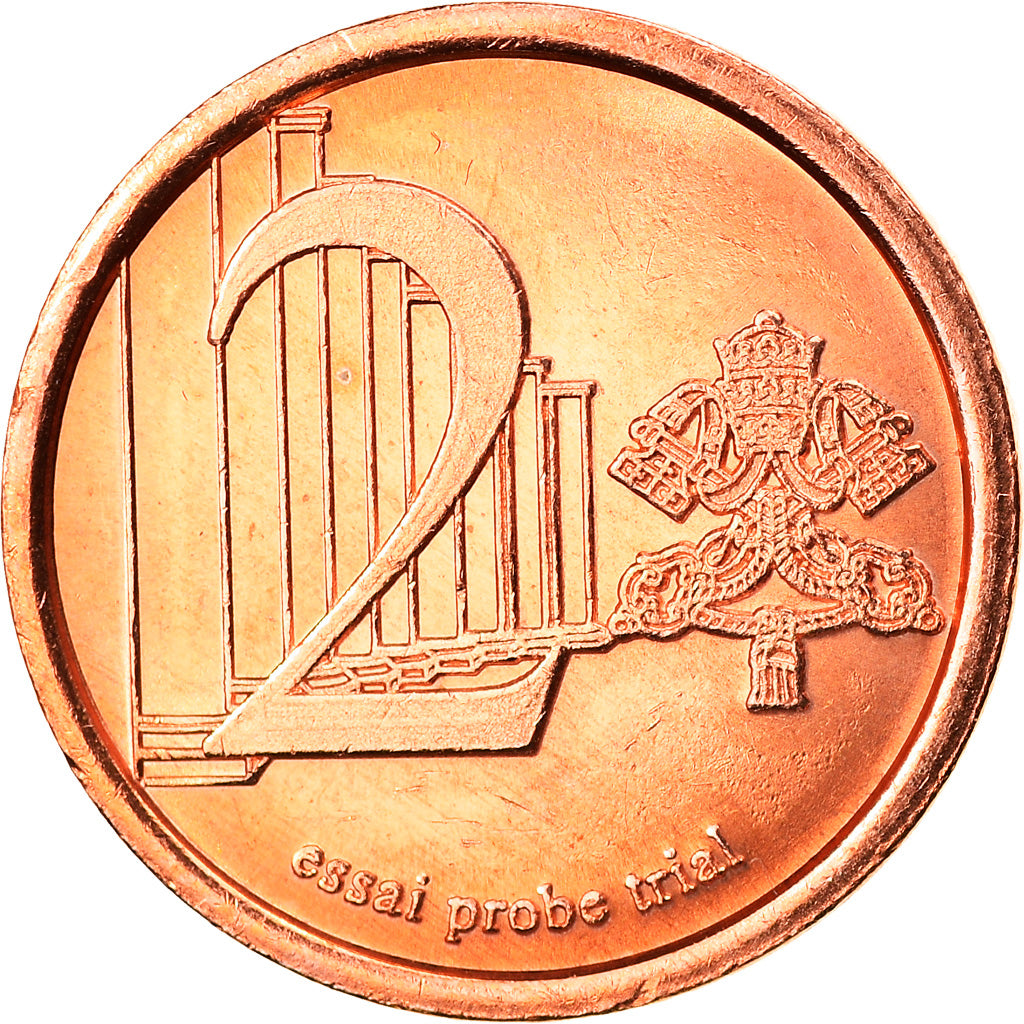 Vatican, 2 Euro Cent, Type 1, 2006, unofficial private coin, MS(65-70), Copper
